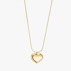 gold plated heart necklace