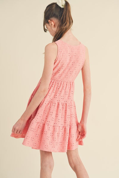 Mauve Eyelet Dress