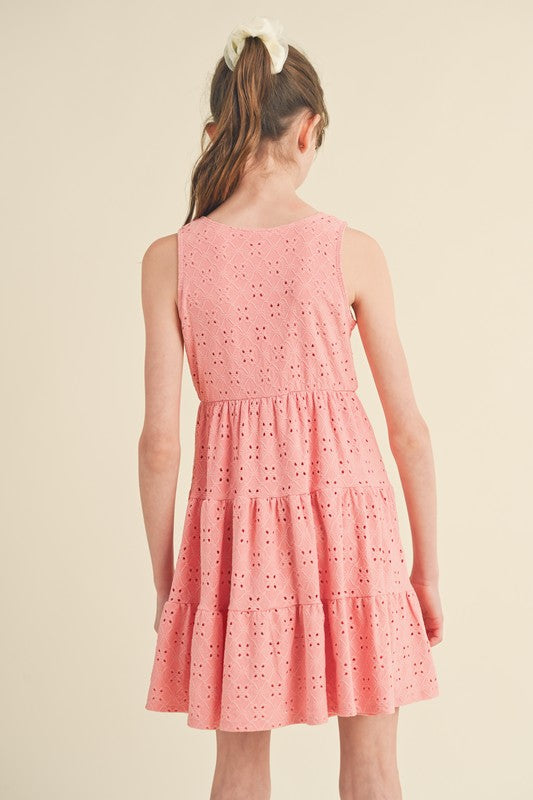 Mauve Eyelet Dress