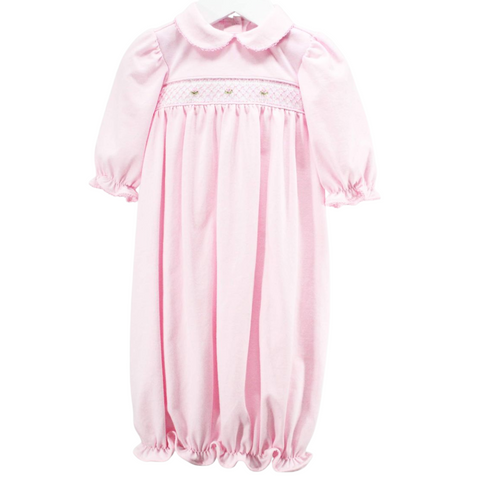 Pink & White Geometric Claire Gown