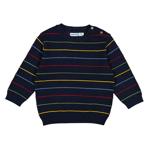 Navy Stripes Baby Boy Sweater
