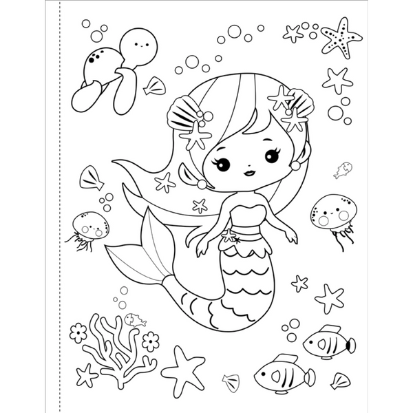 Mermaids Coloring Book