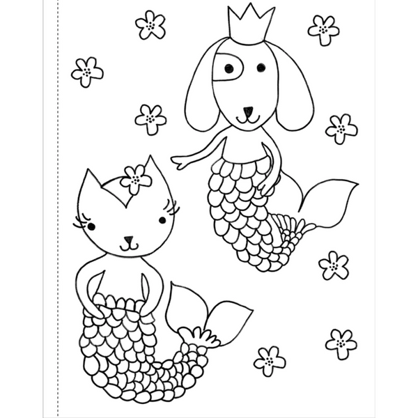 Mermaids Coloring Book