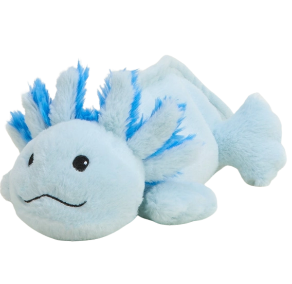Blue Axolotl Warmies Junior