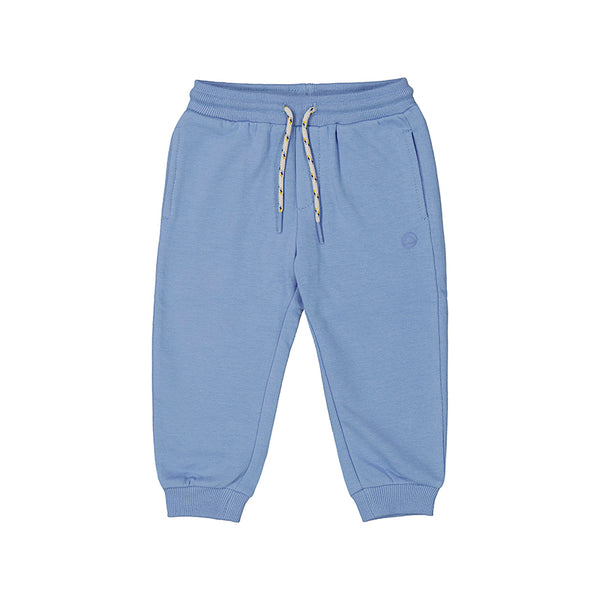 sky blue elastic waist with drawstring jogger pant for boy