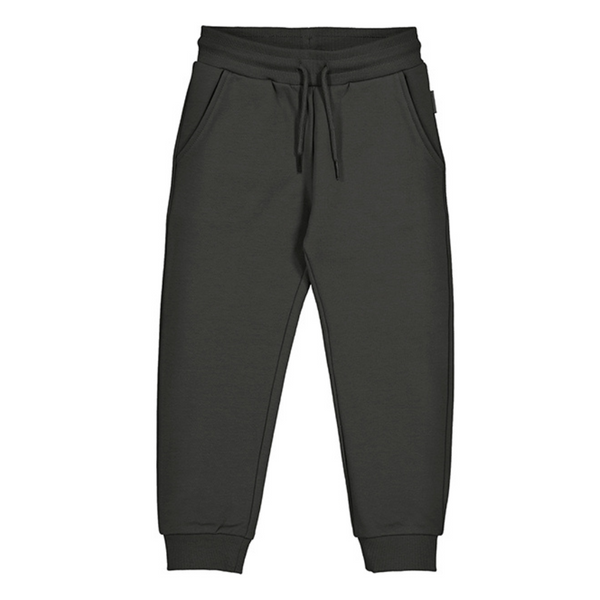 black joggers with elastic waist band