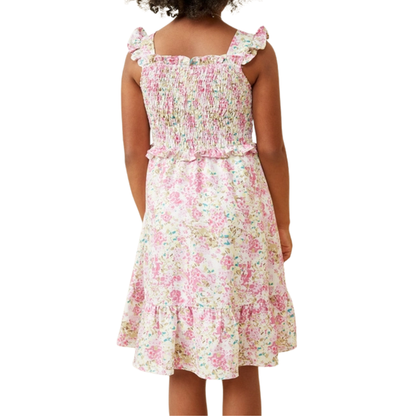 Smocked Floral Tank Dress