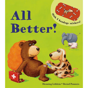 All Better book with 5 different bandages for interactive play