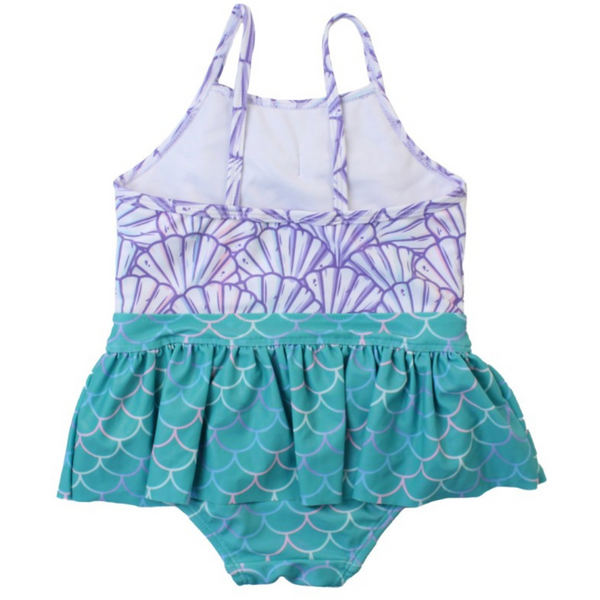 Magical Mermaid Big Bow Skirted One Piece