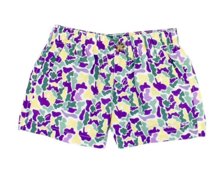 Mardi Gras Camo Mallard Short