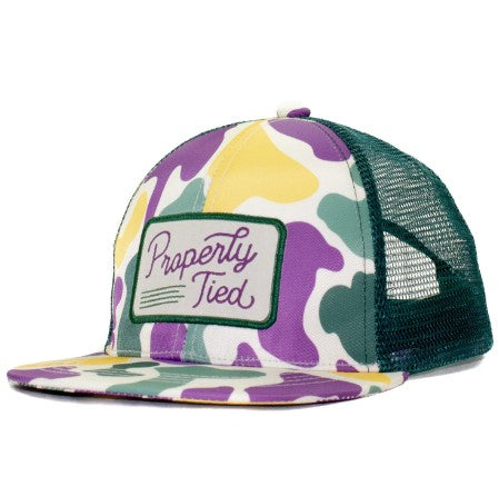 Mardi Gras Camo Trucker Hat