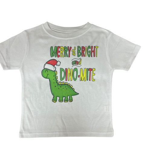 Christmas Dinosaur Boy Toddler Tee