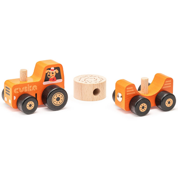 Cubika Wooden Toy Tractor