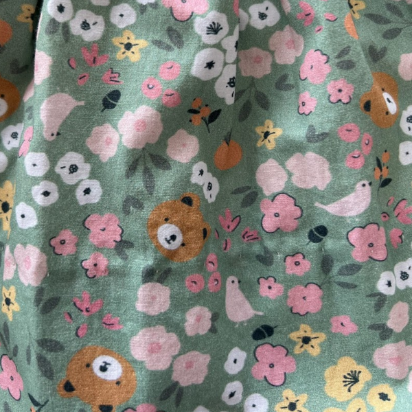 Floral Smocked Top & Pink Ruffle Pant Set