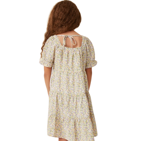 Ditsy Floral Square Neck Tiered Midi Dress 9-10 Ditsy Floral Square Neck Tiered Midi Dress 9-10