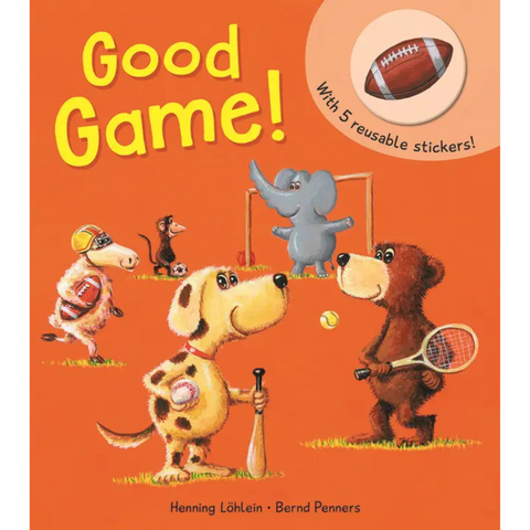 Good Game book with 5 reusable stickers for interactive play