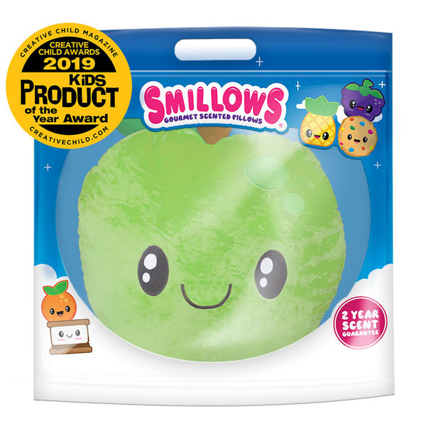 large 15 inch gourmet scented squishy pillow in green apple and bubble gum
