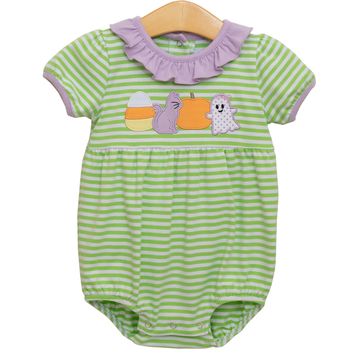 Green Striped Halloween Bubble