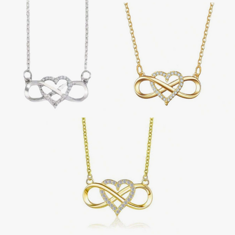 infinity heart necklace