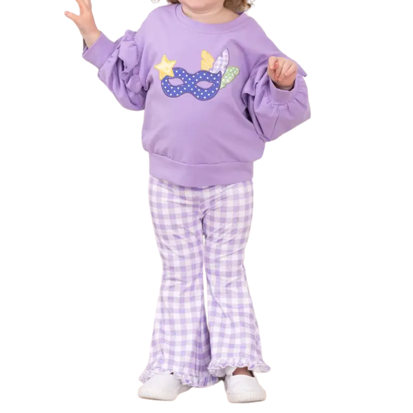 Masked Magic Ruffle Bell Bottom Set