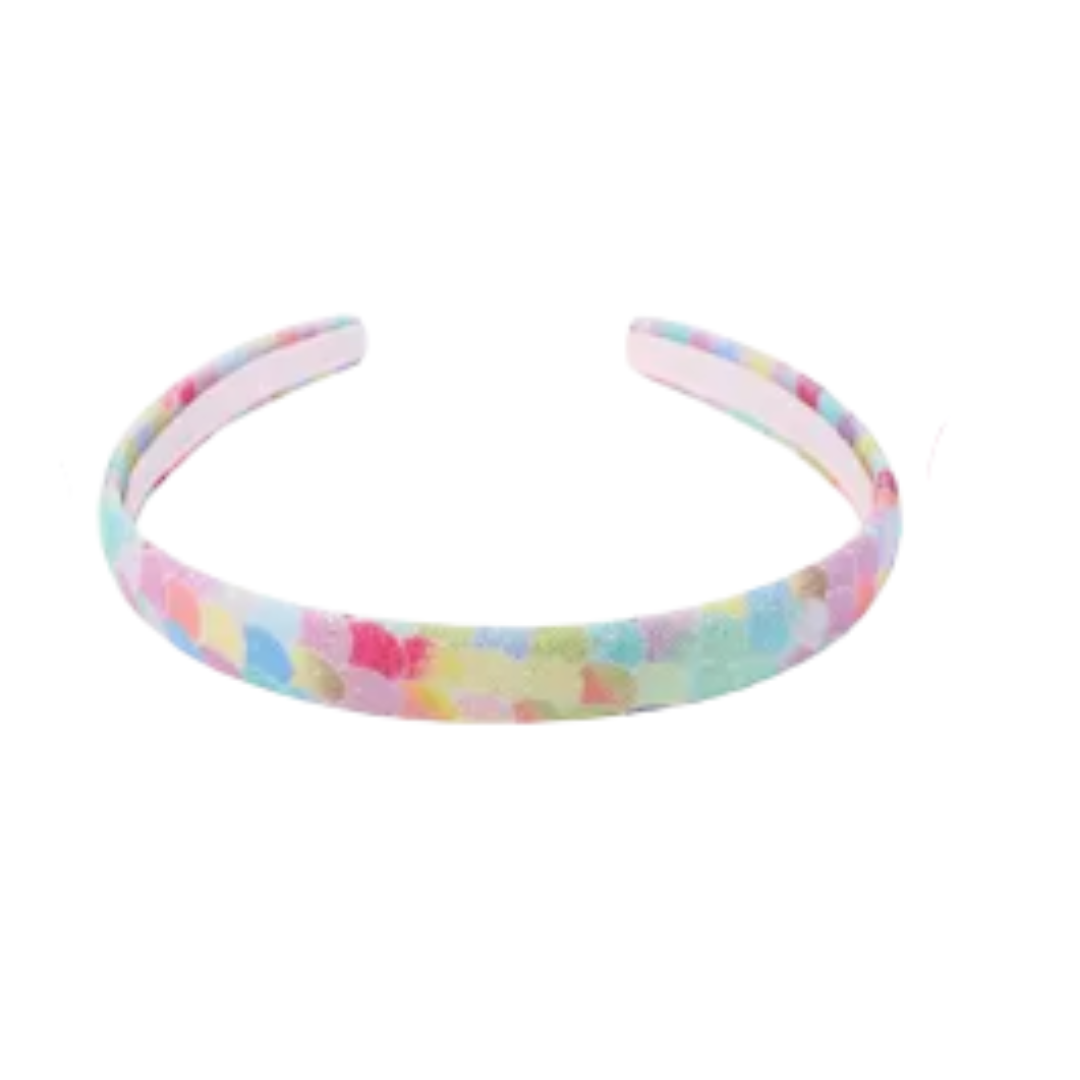 Mermaid Scales Rainbow Glitter Headband
