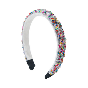 Multicolored Bead Headband