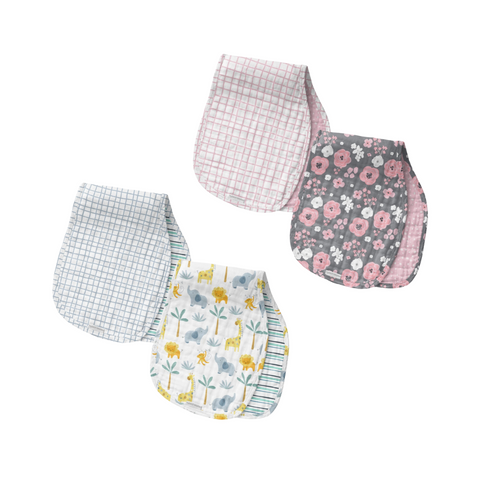 Muslin Burp Cloth Sets (Multiple Options)