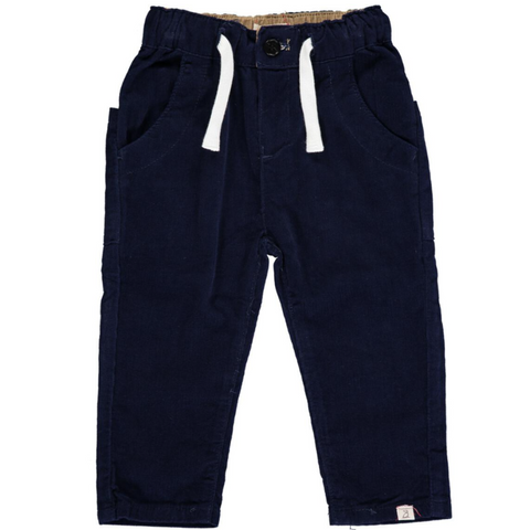 navy pants with adjustable waist