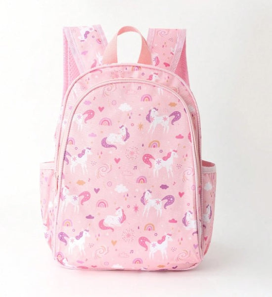 Pink Unicorn Backpack with Adjustable Straps