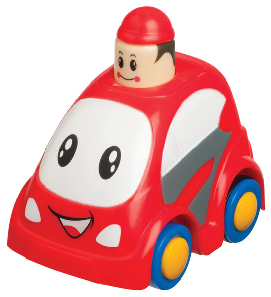 red push and go car