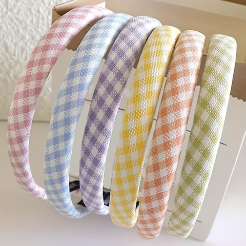 Spring Gingham Headbands