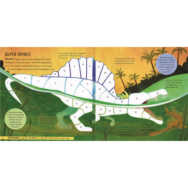 Sticker by Number Book Dinosaurs