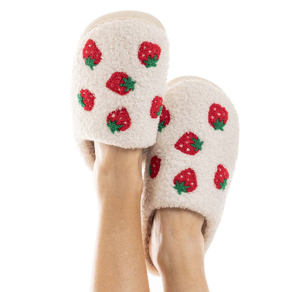 Slippers with Strawberries 