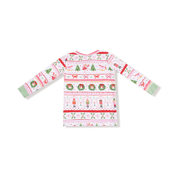 Sugar Plum Fairy - Nutcracker Fair Isle - Pink - Loungewear Set