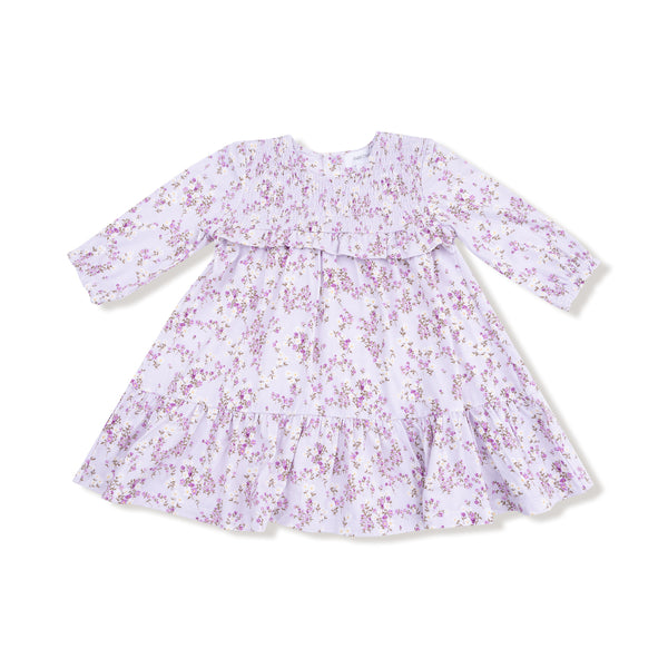 Sweet Dream Florals - Smocked Ruffle Tiered Dress + Leggings