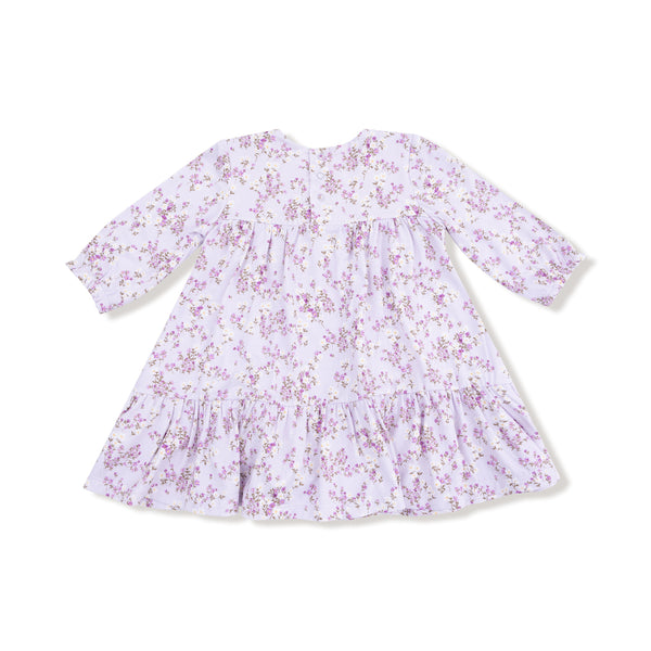 Sweet Dream Florals - Smocked Ruffle Tiered Dress + Leggings