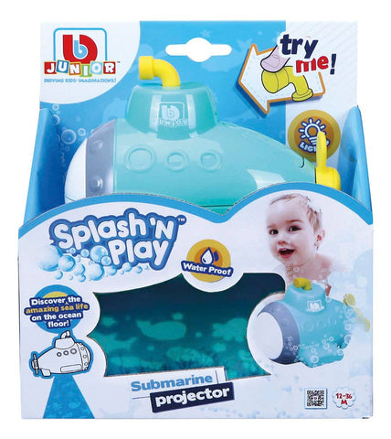 blue submarine bath toy