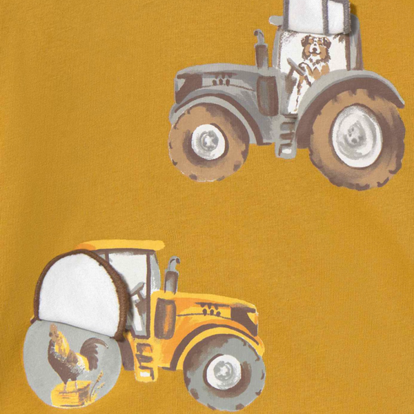 Play Tractor Long Sleeve Shirt – Mustard