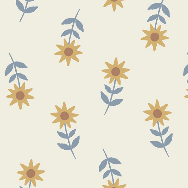 Western Sunflower - Peter Pan Collar Dress + Ribbed Leggings