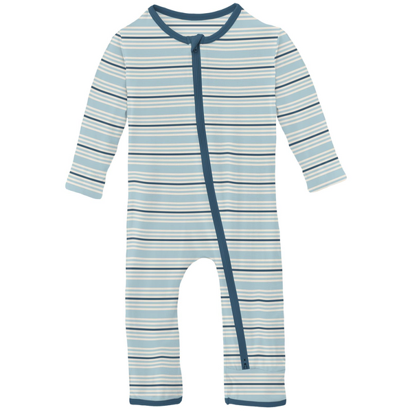 Coverall with 2 Way Zipper Jetsam Stripe