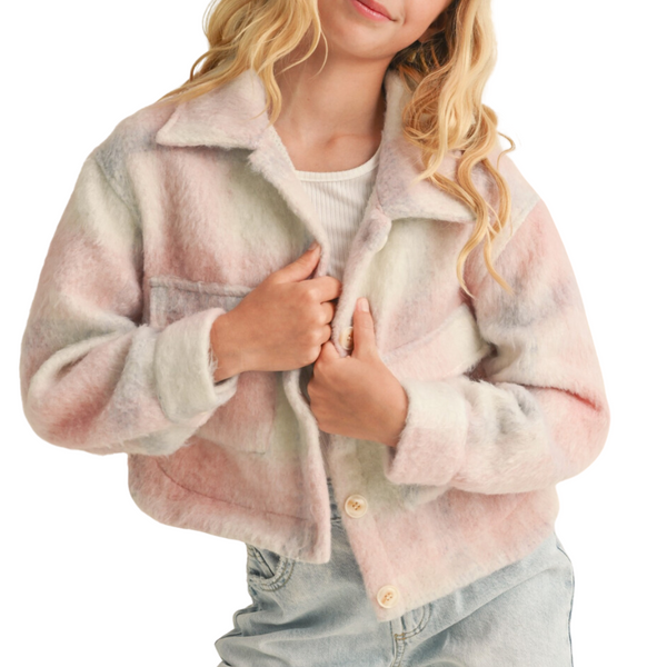 Cropped Cotton Candy Jacket