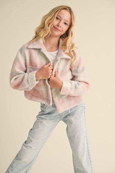 Cropped Cotton Candy Jacket