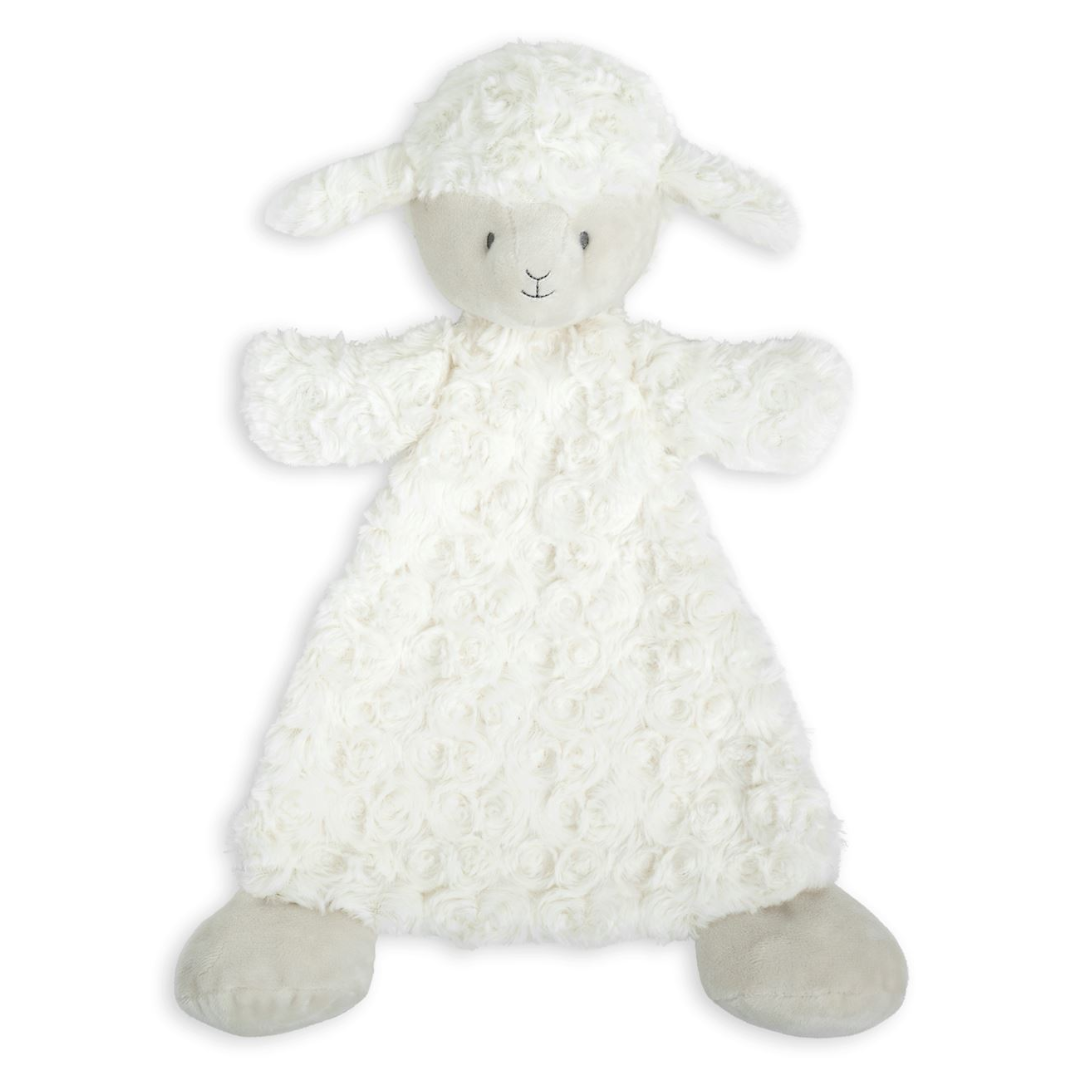 White lamb lovey blankie.