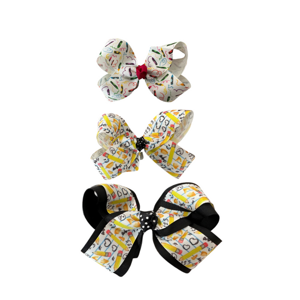 Back to School Bows (Multiple Options)