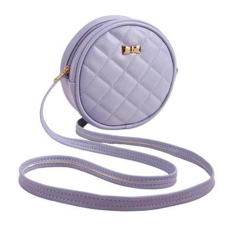 Girls Quilted Look Circle Bag