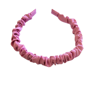 Solid Pastel Ruched Headbands