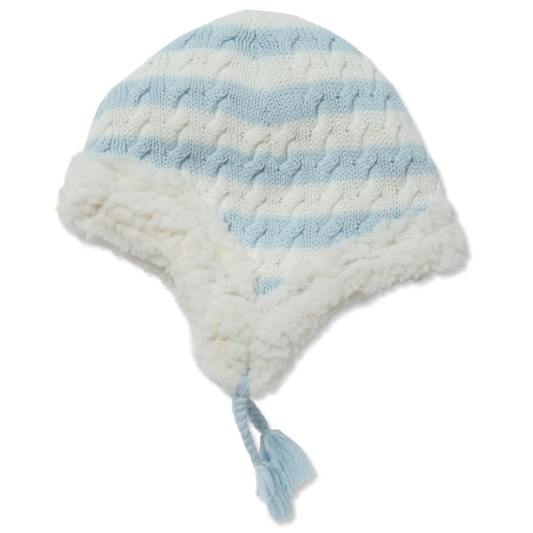 blue sherpa hat