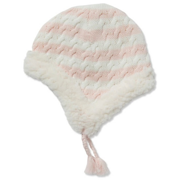 Pink sherpa hat