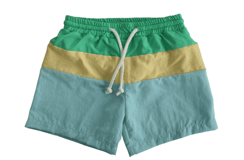 Summer Colorblock Swim Shorts