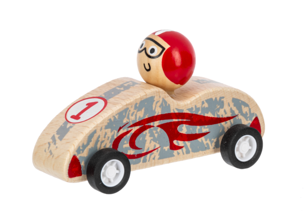 Wooden Pullback Car Racers